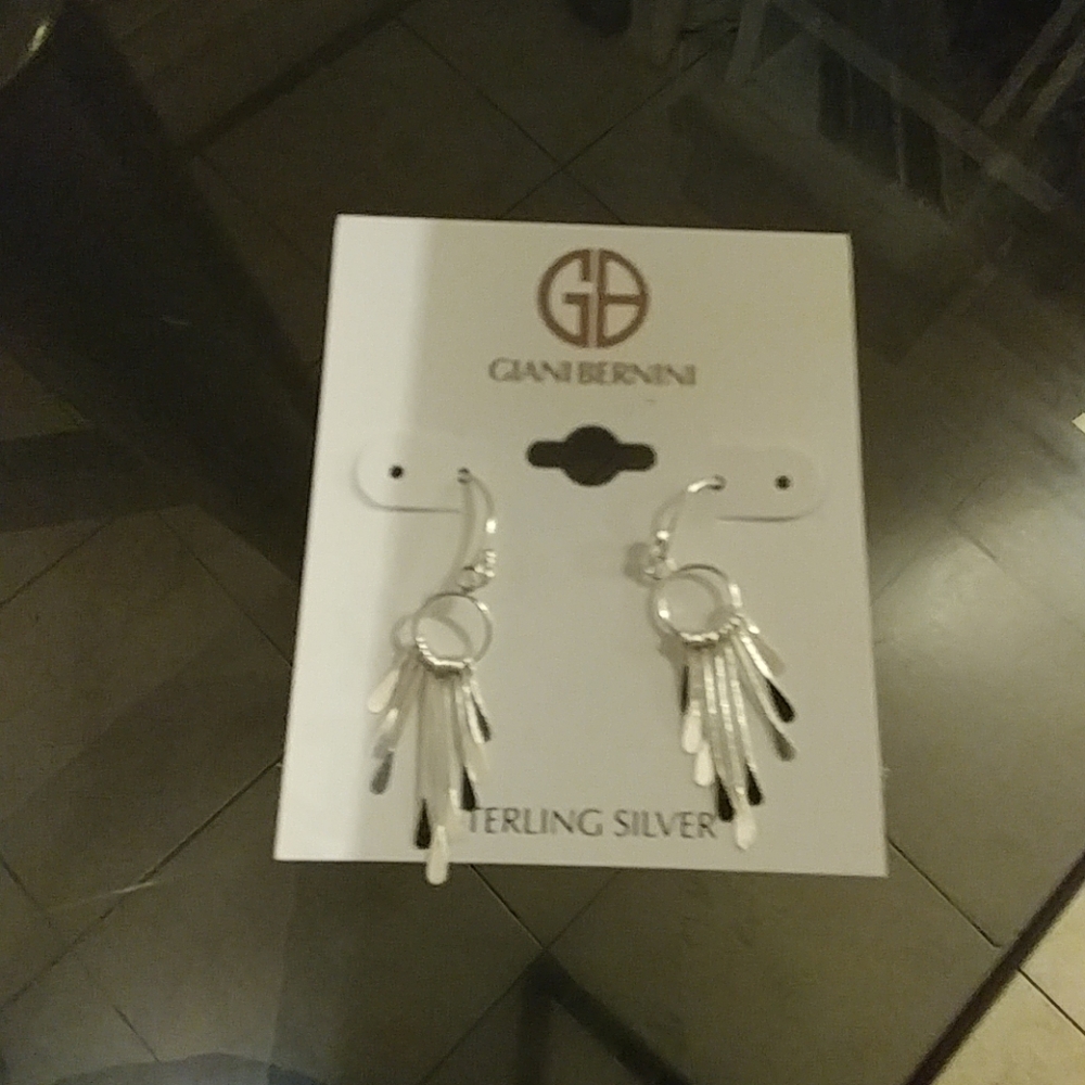 💜NWT Giani Bernini silver earrings - Picture 2 of 3
